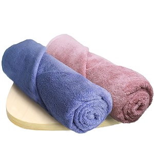heelium bamboo bath towel  ultra absorbent  3x softer than cotton towels  140 x 70 cm - 600 gsm  pack of 2 - peach iris