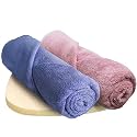 HEELIUM Bamboo Bath Towel | Ultra Absorbent | 3X Softer Than Cotton Towels | 140 x 70 cm - 600 GSM | Pack of 2 - Peach, Iris