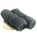 HEELIUM Bamboo Bath Towel | Ultra Absorbent | 3X Softer Than Cotton Towels | 140 x 70 cm - 600 GSM | Pack of 2 - Light Grey, Iris