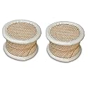 HeeMo Eco-Friendly Cane Wood Bamboo Sitting Stool, Muddi for Indoor/Outdoor (Natural: Set of 2)
