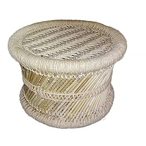 heemo handmade finest bamboo indoorgarden stool muddi natural color set of 1
