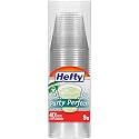 Hefty Deluxe Clear Plastic Party Cups (9 Ounce, 40 Count)