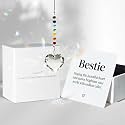 Hegelda Best Friend Bestie Birthday Gifts Crystal Heart Suncatcher Ornament