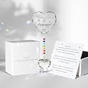 Hegelda Engagement Gifts for Couples Crystal Suncatcher Ornaments