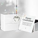 Hegelda Graduation Gifts for Women Her 2026 Crystal Heart Suncatcher Ornaments