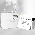 Hegelda Sister in Law Gifts from Sisters Crystal Suncatcher Ornaments