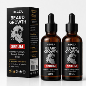 Hegza Advanced Beard Growth Serum with Redensyl