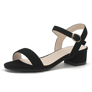 Hehainom Girls Dress Shoes Low Heels Sandals