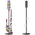 Lasvea Height-Adjustable Vacuum Stand Compatible with Dyson Gen5/V15/V12/V11/V10/V9/V8/V7 – Solid Metal Storage Bracket with 3 Hooks & 9-Part Organizer, Heavy-Duty Stable Holder