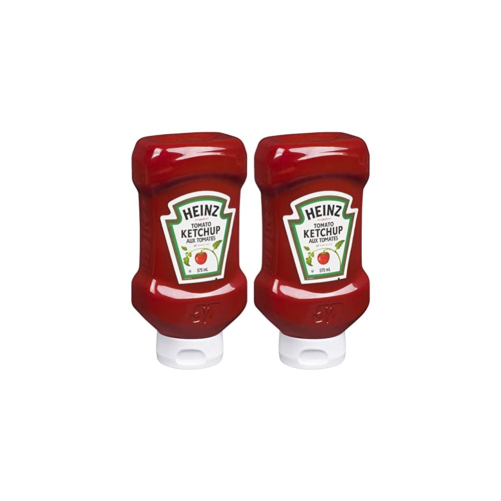 Heinz Tomato Ketchup Upside Down Easy Squeeze Bottle, 19.4 Ounce (Pack ...