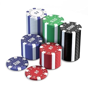 heitok 100 pieces poker chips set with denominations 115 gram heavyweight iron core composite for texas holdem blackjack and casino gaming nights