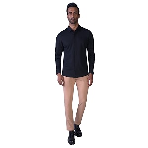 HEKTOR Mens Hidden Button Shirt-Long Sleeve Bubble