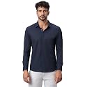 HEKTOR Mens Hidden Button ShirtLong Sleeve Bubble