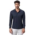 HEKTOR Mens Hidden Button ShirtLong Sleeve Bubble