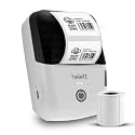 Helett® H65C 2-inch Portable Rechargeable Bluetooth Thermal Label Printer, 203 DPI Inkless | MRP, Barcode, Round & Jewellery Labels | Android, iOS, Windows & Mac Supported | 115 Labels + 1-Yr Warranty