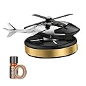 Helicopter Air Freshener: Solar-Powered Rotating Decorative Piece, Aviation-Themed Odor Remover, Enhances Fresh Fragrance in Car Interiors