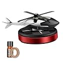 Helicopter Air Freshener: Solar-Powered Rotating Decorative Piece, Aviation-Themed Odor Remover, Enhances Fresh Fragrance in Car Interiors