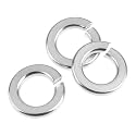 HELIFOUNER 100 Pieces 3/8" Stainless Steel Split Lock Washers, 304 Stainless Steel 18-8 Spring Lock Washers for Screws Bolts