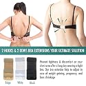HELISHA Women's &amp; Girls bra hook extender for women –Save Your Bra Increase Band Length-Bra Extensions-Bra Extender Hook-Bra Hooks for Women (Free-Size)