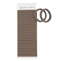 Heliums Soft Hair Ties - No Damage Seamless Nylon Fabric Bands, Stretchy Ponytail Holders for Thin &amp; Thick Hair - Standard 1.5 Inch, Light Brown, 20 Pack
