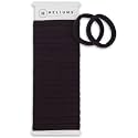 Heliums Soft Hair Ties - No Damage Seamless Nylon Fabric Bands, Stretchy Ponytail Holders for Thin &amp; Thick Hair - 1.5 Inch, Dark Brown, 20 Pack