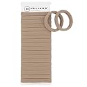 Heliums Soft Hair Ties - No Damage Seamless Nylon Fabric Bands, Stretchy Ponytail Holders for Thin &amp; Thick Hair - Standard 1.5 Inch, Sandy Blonde, 20 Pack