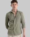 HELIXATTIRE Men Regular Fit Solid Spread Collar