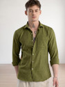 HELIXATTIRE Men Regular Fit Solid Spread Collar