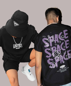 HELL BOUND Typography Men Round Neck Multicolor