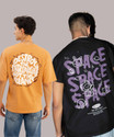 HELL BOUND Typography Men Round Neck Multicolor
