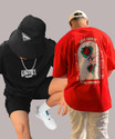 HELL BOUND Typography Men Round Neck Multicolor
