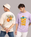 HELL BOUND Typography Men Round Neck Multicolor