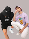 HELL BOUND Typography Men Round Neck Multicolor