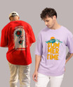 HELL BOUND Typography Men Round Neck Multicolor