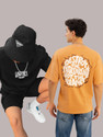 HELL BOUND Typography Men Round Neck Multicolor