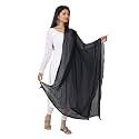 HELLA FASHIONS 2.25 Meters Solid Chiffon Dupatta, Lightweight Designer Chunni, Scarf for Ethnic Wear, Casual Wear -Pack of 1