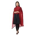 HELLA FASHIONS 2.25 Meters Solid Chiffon Dupatta, Lightweight Designer Chunni, Scarf for Ethnic Wear, Casual Wear -Pack of 1