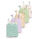 HELLCAT 100% Cotton Strap Open Jhabla Vest &amp; T Shirt for Babies - Pack of 5 (Unisex,Knot Type Jabla)