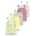 HELLCAT 100% Cotton Strap Open Jhabla Vest &amp; T Shirt for Babies - Pack of 5 (Unisex,Knot Type Jabla)