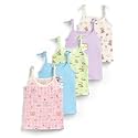 HELLCAT 100% Cotton Strap Open Jhabla Vest &amp; T Shirt for Babies - Pack of 5 (Unisex,Knot Type Jabla)