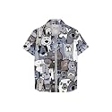 HELLCAT Beige Trendy Regular Fit Printed Causal