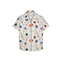 HELLCAT Beige Trendy Regular Fit Printed Causal