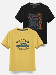 hellcat boys printed cotton blend regular t shirt