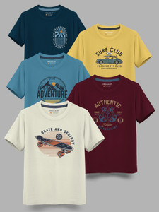 hellcat boys printed cotton blend regular t shirt