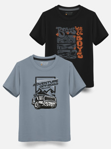 hellcat boys printed cotton blend regular t shirt