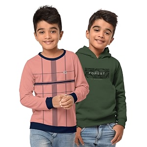HELLCAT Boys Regular Fit Fulsleeve Hooded