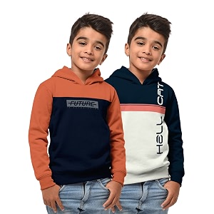 HELLCAT Boys Regular Fit Fulsleeve Hooded Sweatshirt
