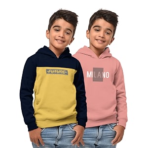 HELLCAT Boys Regular Fit Fulsleeve Hooded Sweatshirt