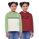 HELLCAT Girls Regular Fit Fulsleeve Hooded Sweatshirt