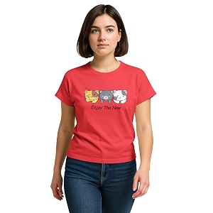 HELLCAT Mulitcolor Trendy Printed Body Fit T-Shirt
